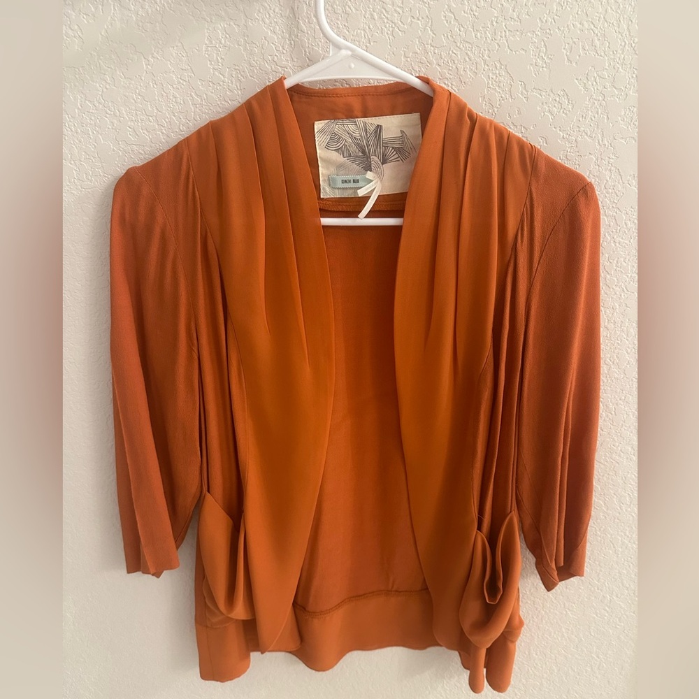 Anthropologie Kimchi Blue Terracotta Cardigan (S)